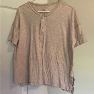 tan colored American Eagle Tee. size medium.
